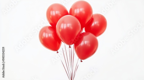 red balloons on white background. red ballons. Ballons