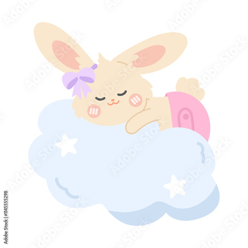 baby shower sleeping bunny