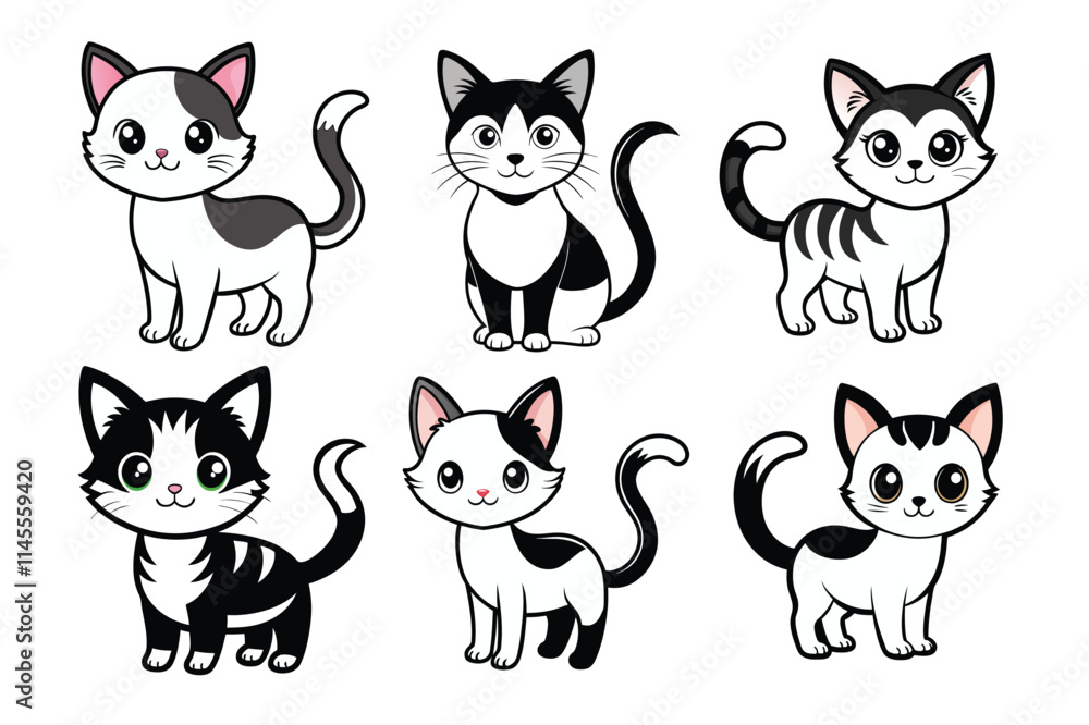 set of cats set of cats