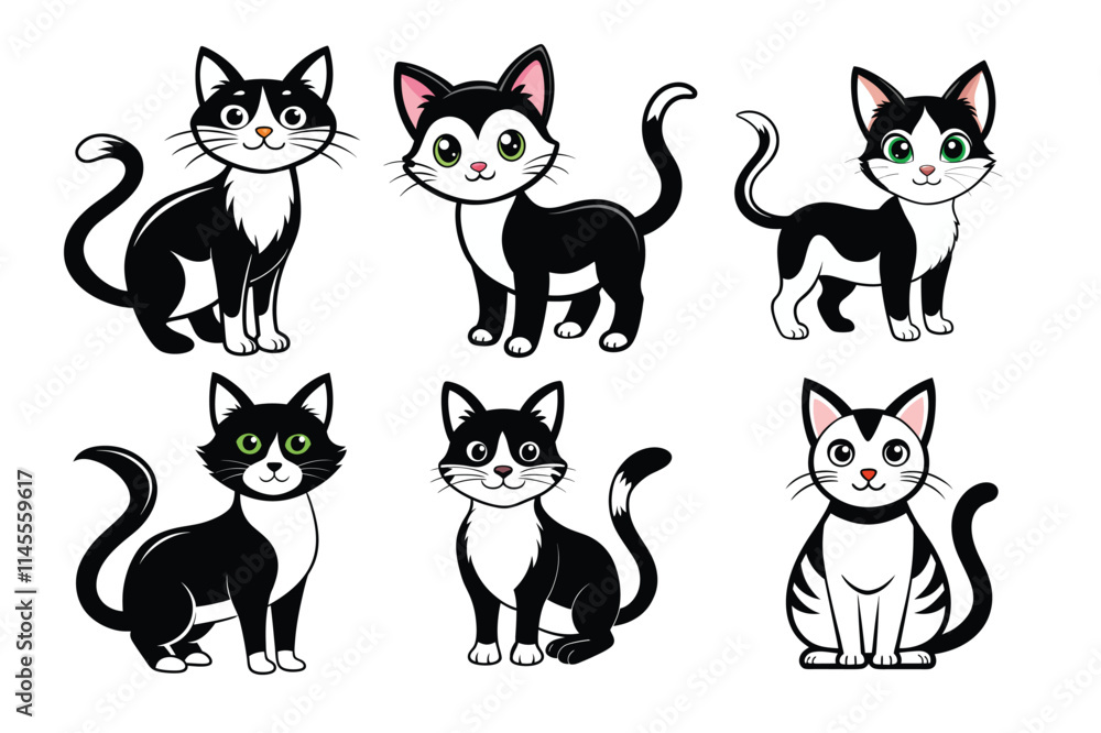 set of cats set of cats