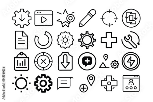 set of icons