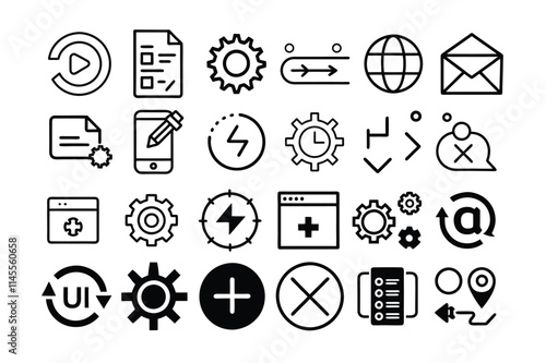 set of icons