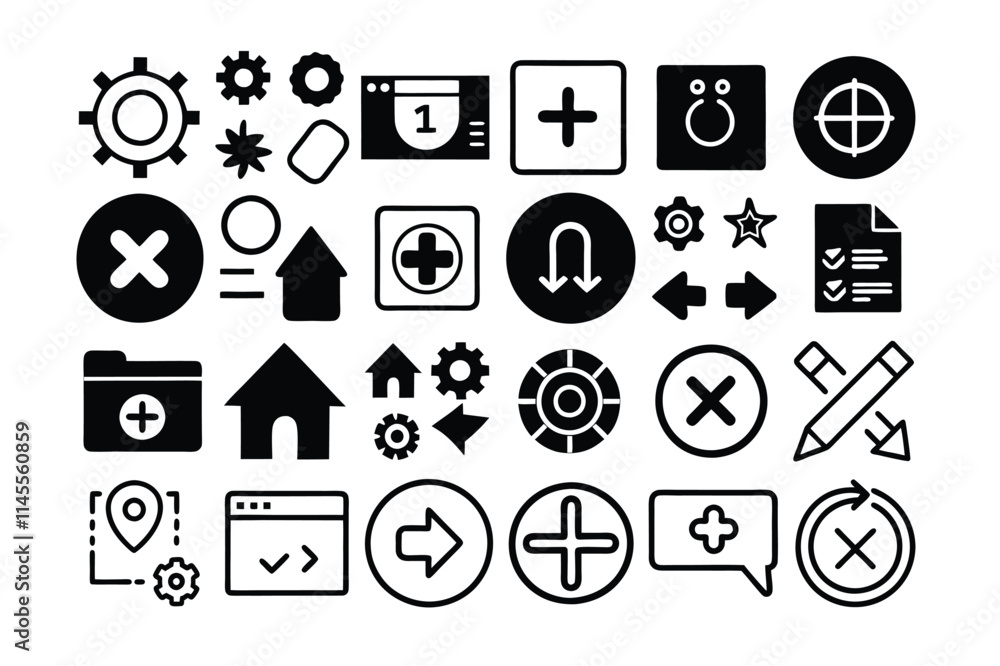 Fototapeta premium set of icons
