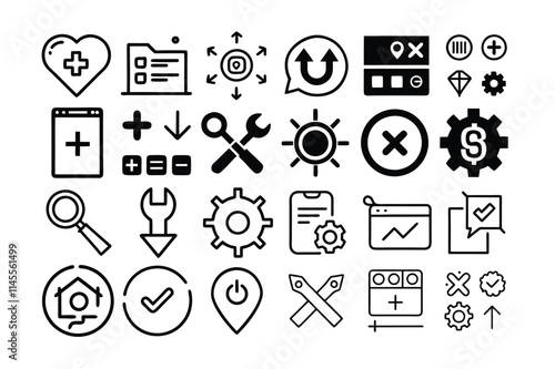 set of icons for web
