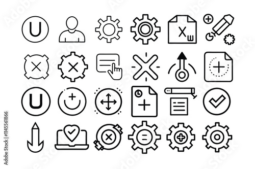 set of icons