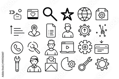 icons set isolated