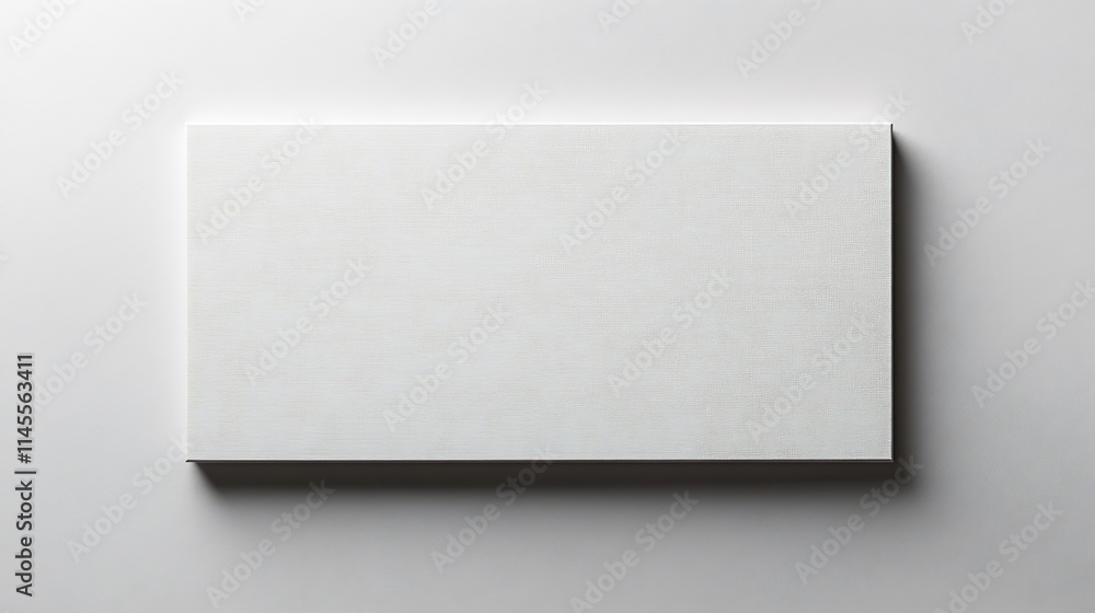 Rectangular white screen with no visible frame isolated against a white backdrop ideal for clean modern branding or product design Rectangular white screen with no visible frame isolated against a white backdrop ideal for clean modern branding or product design
