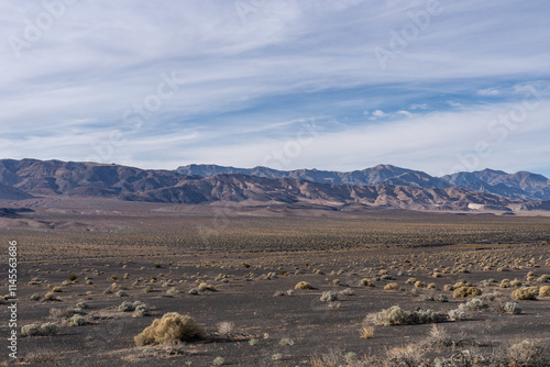 Ubehebe Craters / maar and tuff ring, volcanic. Death Valley National Park, California. Mojave Desert / Basin and Range Province. photo