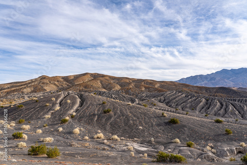 Ubehebe Craters / maar and tuff ring, volcanic. Death Valley National Park, California. Mojave Desert / Basin and Range Province. photo