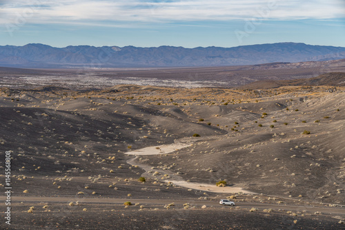 Ubehebe Craters / maar and tuff ring, volcanic. Death Valley National Park, California. Mojave Desert / Basin and Range Province. photo