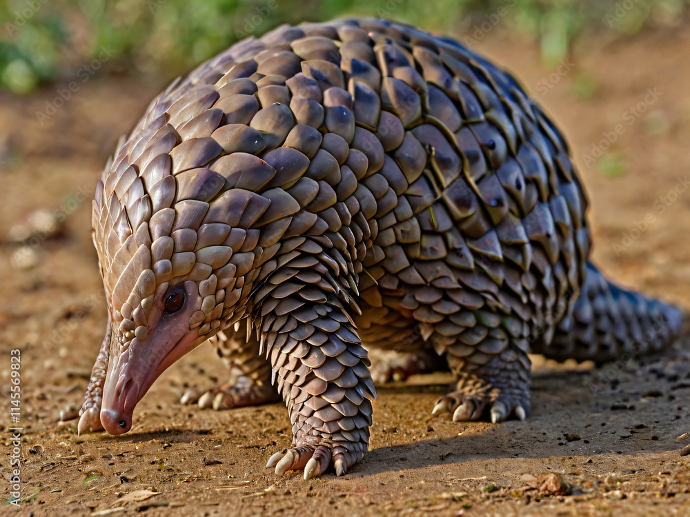 Obraz premium pangolin on ground