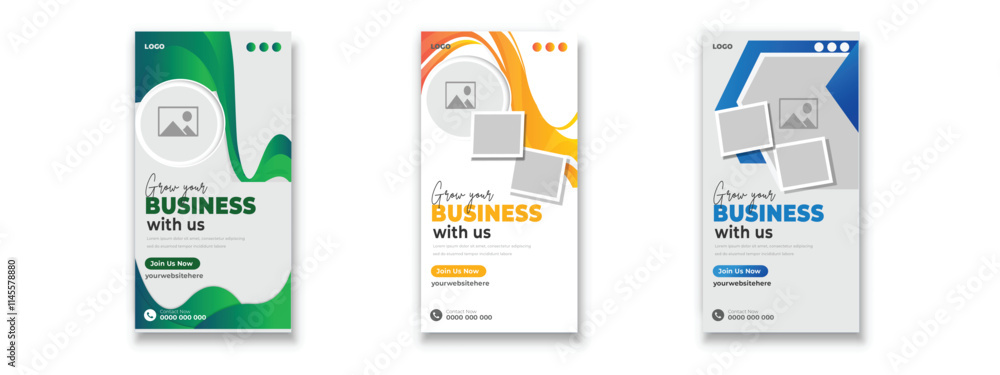 Fototapeta premium perfect business marketing social media and google banner set