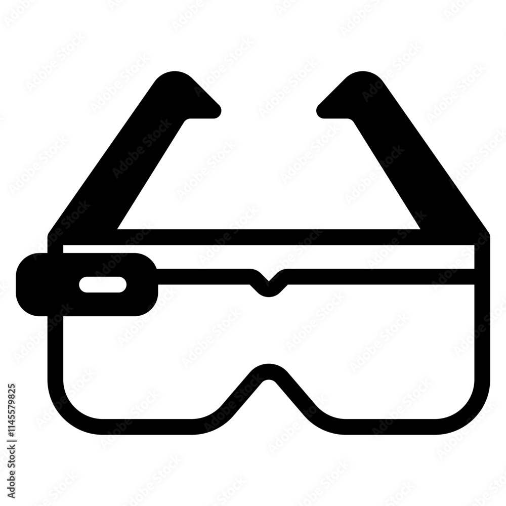 Stylish Safety Glasses Icon for Protection Stylish Safety Glasses Icon for Protection