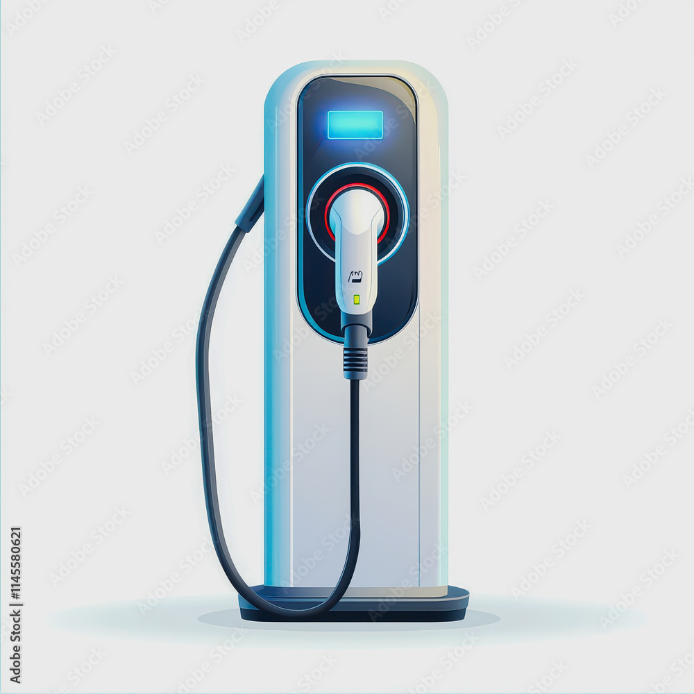Electric vehicle charging station clean energy sustainability technology modern design urban environment Electric vehicle charging station clean energy sustainability technology modern design urban environment