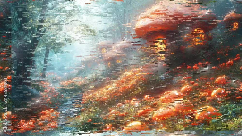 Explore a magical realm alive with glowing plants and enchanting ...