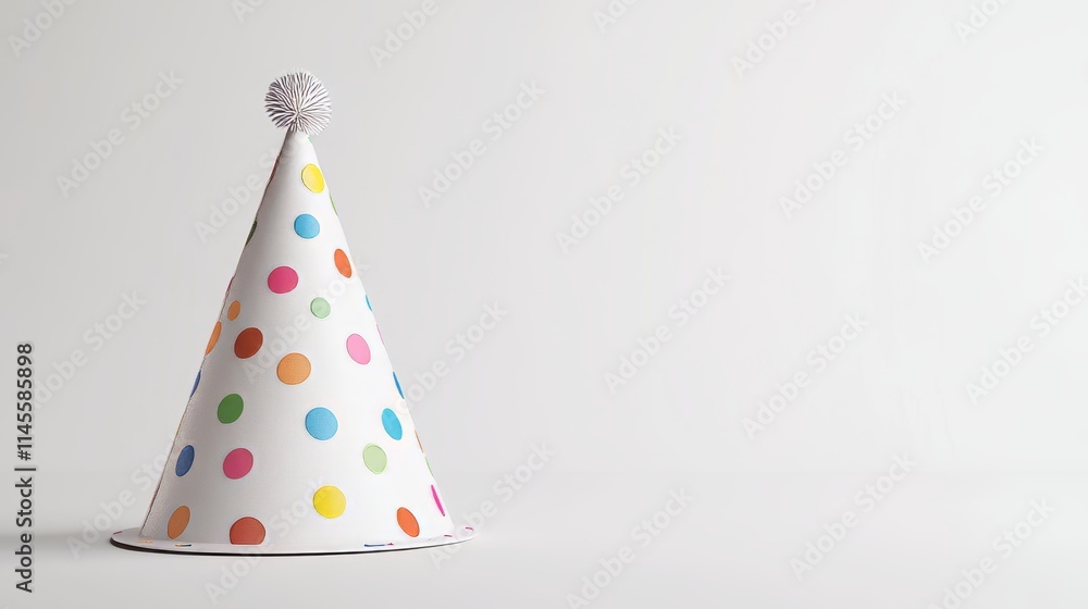 white birthday hat on white background. birthday hat white birthday hat on white background. birthday hat