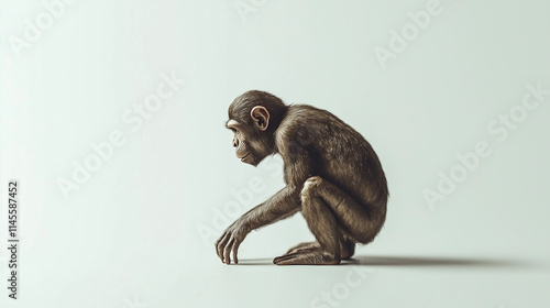 Curious Chimp: A young chim...