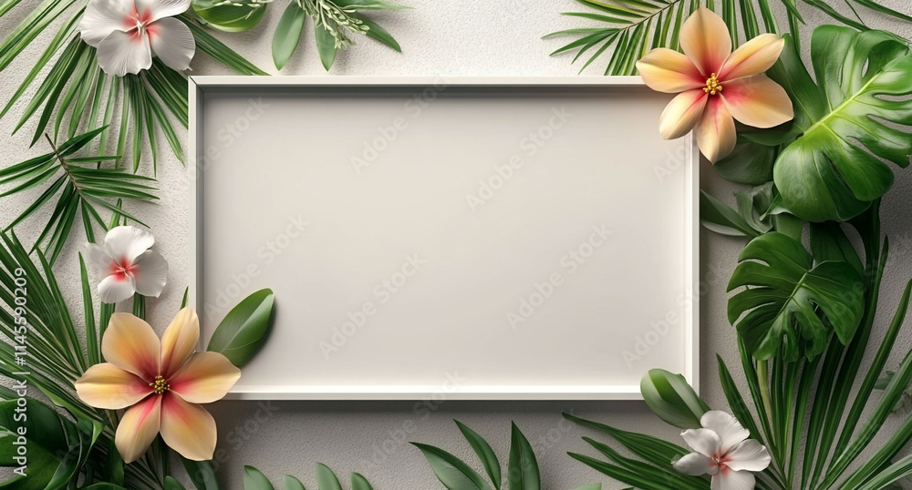 Luxurious floral Frame with passion flower.
Luxurious floral Frame with passion flower.