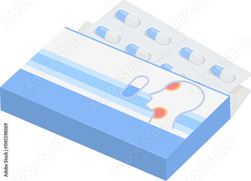 風邪薬のイラスト