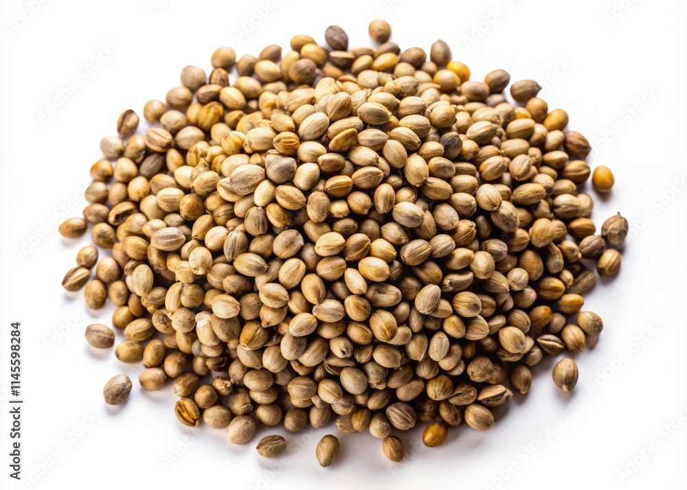 Macro Hemp Seeds, Top View, White Background, Closeup Photography, High Resolution Image, Organic Hemp Seed, Cannabis Sativa Seed Macro Hemp Seeds, Top View, White Background, Closeup Photography, High Resolution Image, Organic Hemp Seed, Cannabis Sativa Seed
