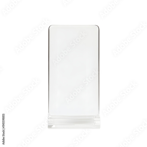 Smartphone stand on a white background, sleek and minimalist design, perfect for home or office use, offering a stable and convenient way to hold your phone for video calls, watching content, or hands photo