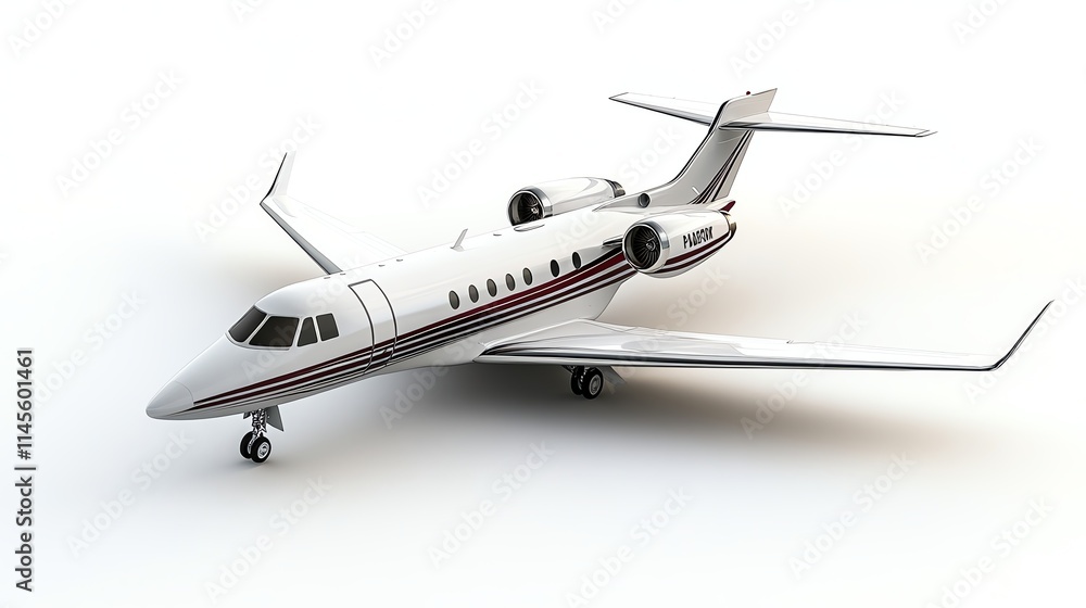 Luxury private jet on white isolated background. Luxury private jet on white isolated background.