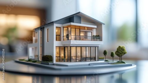 Architectural Model of a Modern House