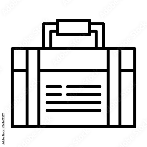 Suitcase Outline Style Icon