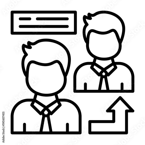 Referral Outline Style Icon