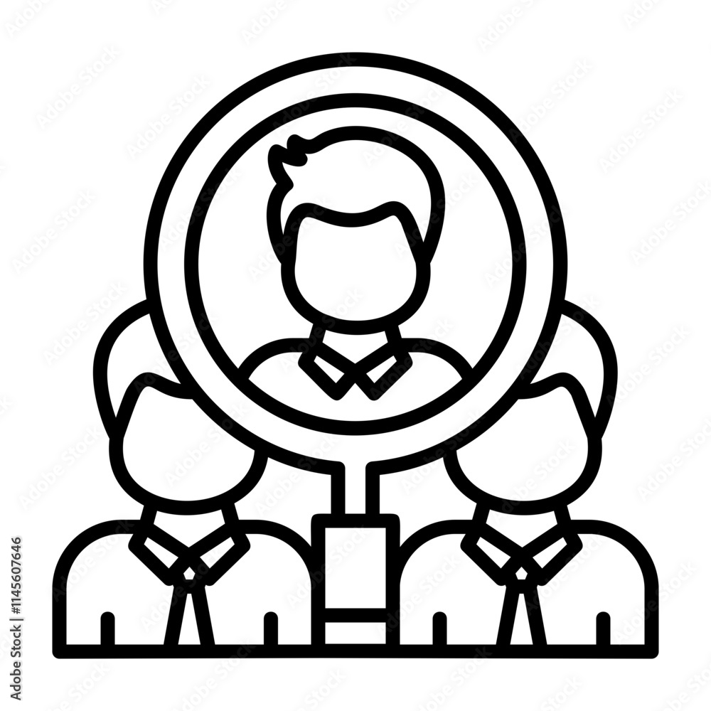 Talent Pool Outline Style Icon Talent Pool Outline Style Icon