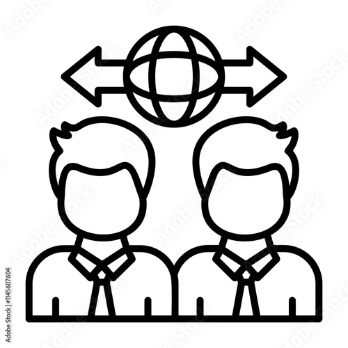 Diversity Outline Style Icon