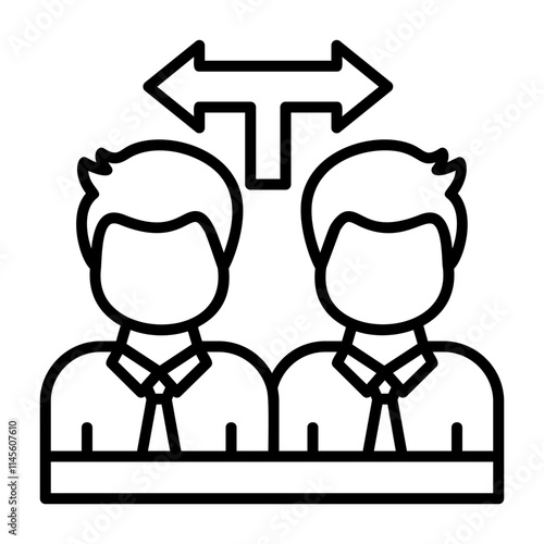 Candidate Selection Outline Style Icon