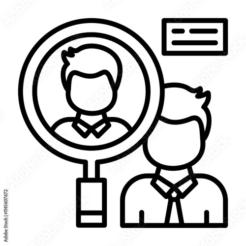 Headhunter Outline Style Icon