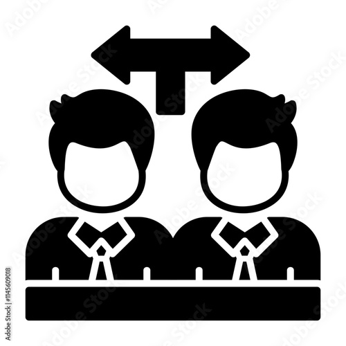 Candidate Selection Solid Style Icon