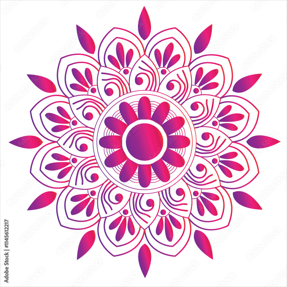 Mandala design vector art and illustration Mandala design vector art and illustration