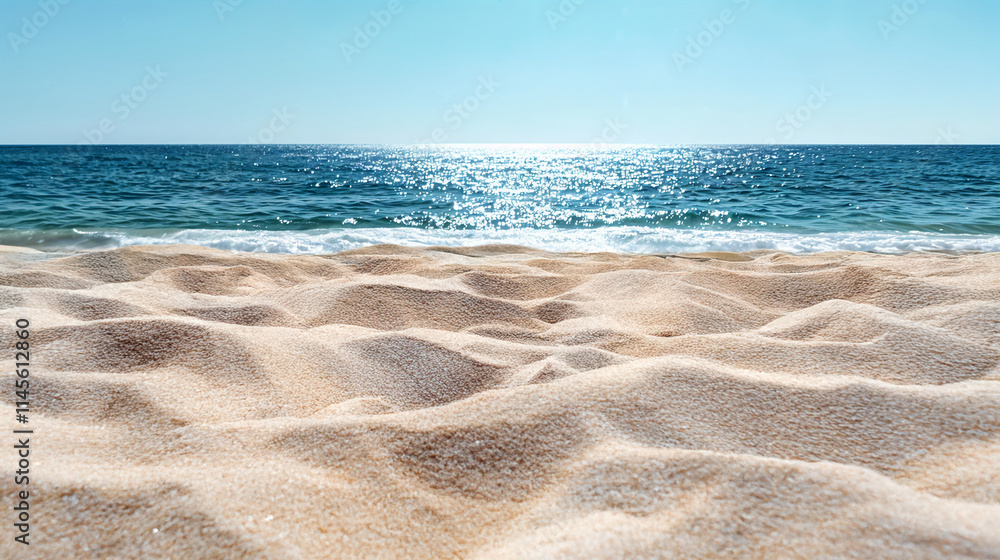 Coastal Escape: Stunning Beach and Ocean Horizon Perfect for Any Vacation Background, Header, or Banner Coastal Escape: Stunning Beach and Ocean Horizon Perfect for Any Vacation Background, Header, or Banner