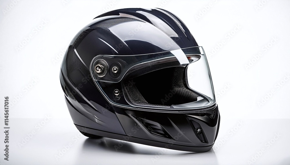 close up a of a motorcycle helmet isolated on a white background close up a of a motorcycle helmet isolated on a white background