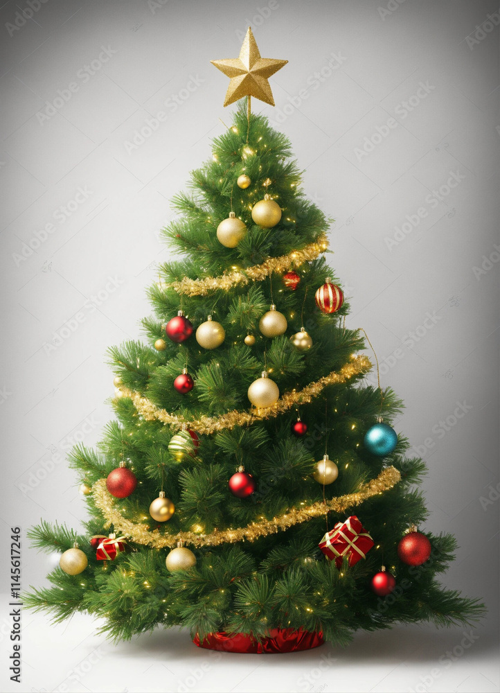 Fototapeta premium christmas tree decoration