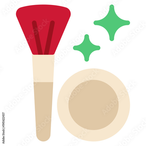 Makeup Brush and Powder for Flawless Skin