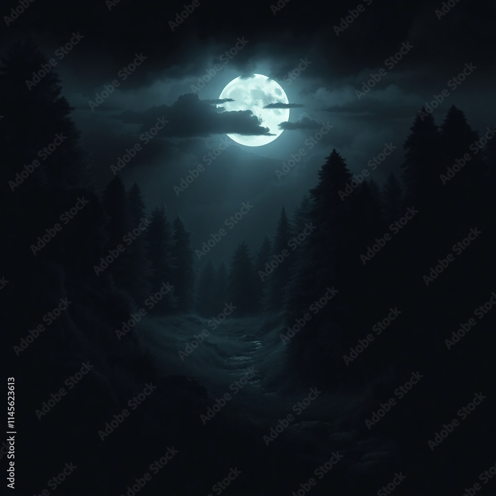 Fototapeta premium Nature and landscape. Vector illustration of trees, forest, mountains, flowers, plants, houses, fields, farms and villages. Picture for background, card or cover