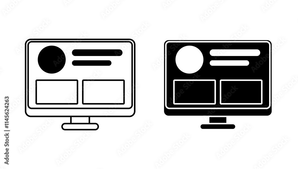 Obraz premium Social media icon object cartoon, sticker flat vector 
