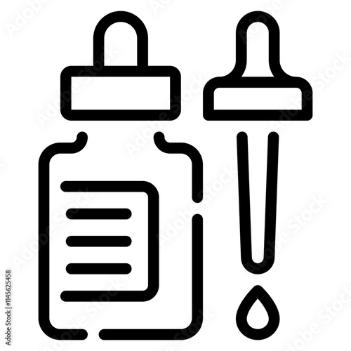 Essential Oil Dropper Bottle Icon