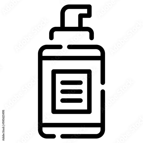 Stylish Cosmetic Bottle Icon for Branding photo