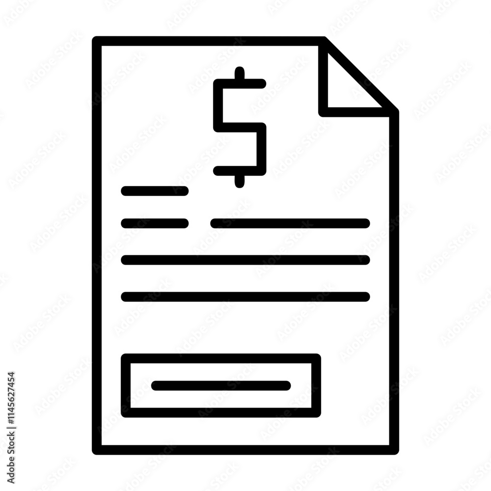 Document Outline Style Icon Document Outline Style Icon