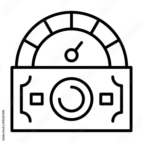 Credit score Outline Style Icon