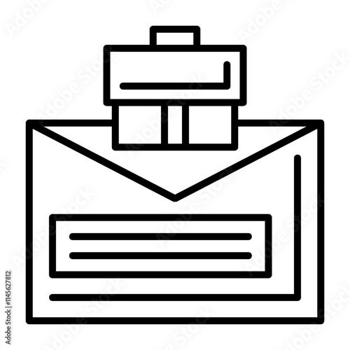 Email Outline Style Icon