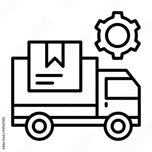 Shipping Outline Style Icon