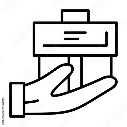 Handover Outline Style Icon