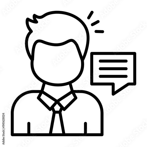 Consultation Outline Style Icon