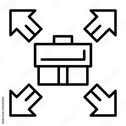 Expansion Outline Style Icon